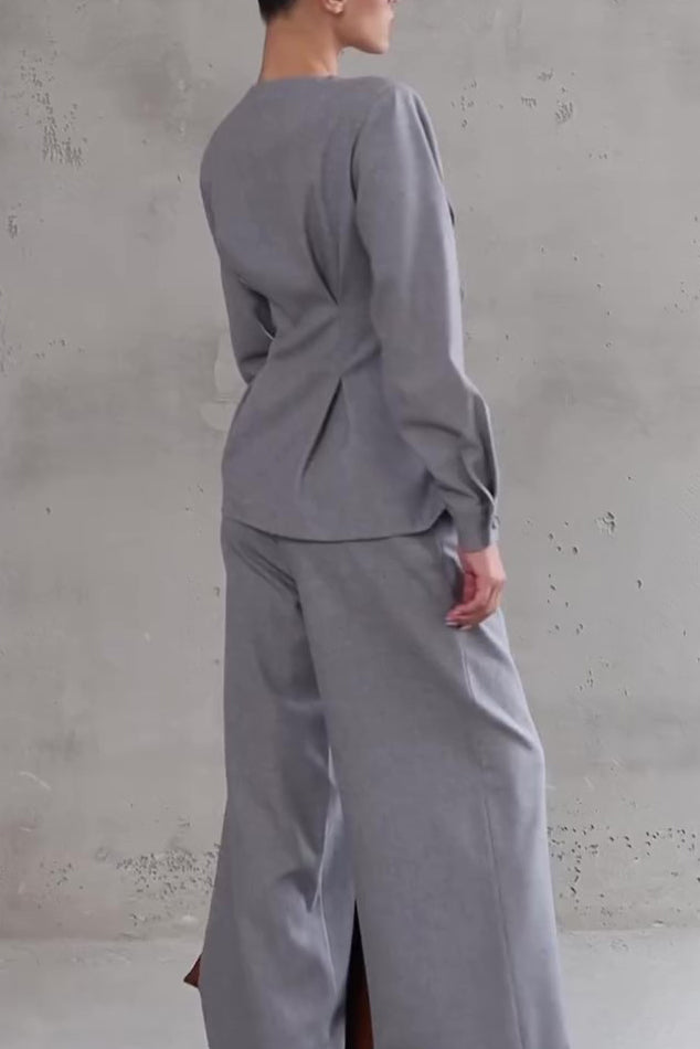 Ensemble Gris Élégant