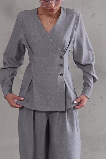 Ensemble Gris Élégant